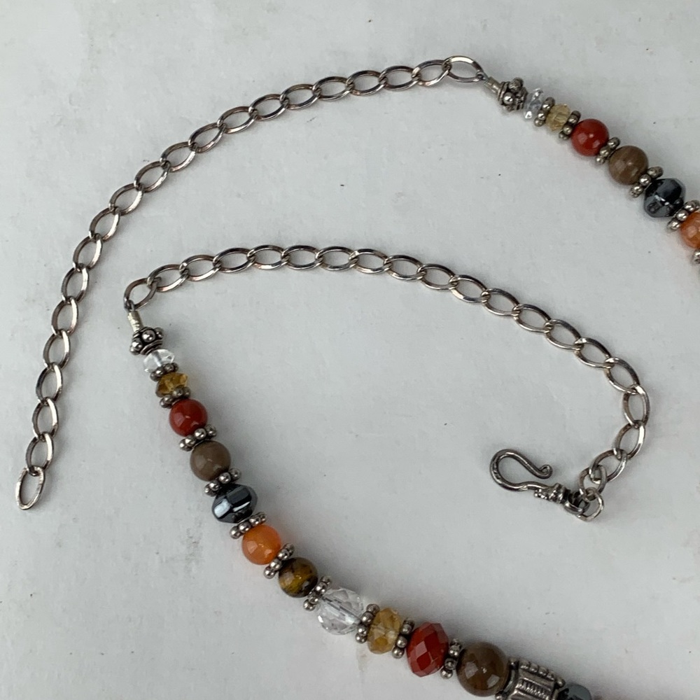 Wire Wrapped Stone Necklace - Picture 4 of 6